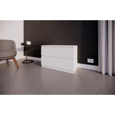 Комод на 2 шухляди білий 80х40х54.4см (VM2B800WH) Комод на 2 шухляди білий 80х40х54.4см (VM2B800WH)