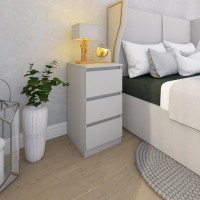 Комод на 3 шухляди Сірий світлий 40х40х77.4см (VM3B400GL)