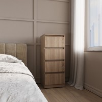 Комод на 4 шухляди Дуб Сонома 40х40х100см (VM4B400DS)