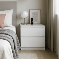 Тумба приліжкова 60х40х54см біла (VS2B600WH) Тумба приліжкова 60х40х54см біла (VS2B600WH)