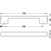 Мебельная ручка 192 x 30 залізо зістарене Мебельная ручка 192 x 30 110.22.036